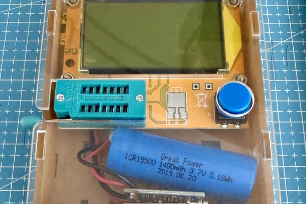 LCR-T4 Transistor Tester Lithium Battery Mod