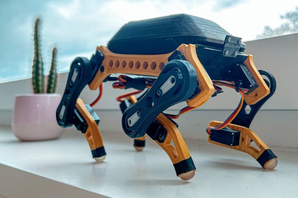 Edog - Mini 3D printed Quadruped Robot ✨