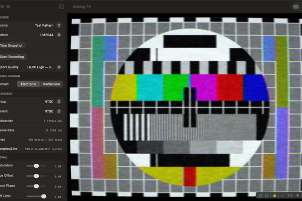 AnalogTV: Signal-Domain Analog TV Simulator