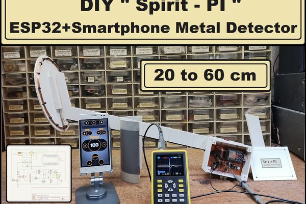 DIY -Spirit PI- ESP32 + Smartphone  Metal Detector