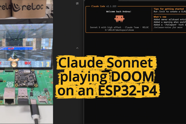 Claude Sonnet plays DOOM on SCINTIX P4