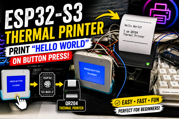 Print "Hello World" Using ESP Thermal Printer