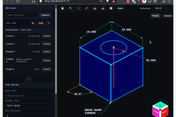 BREP.io A browser based parametric modeler.