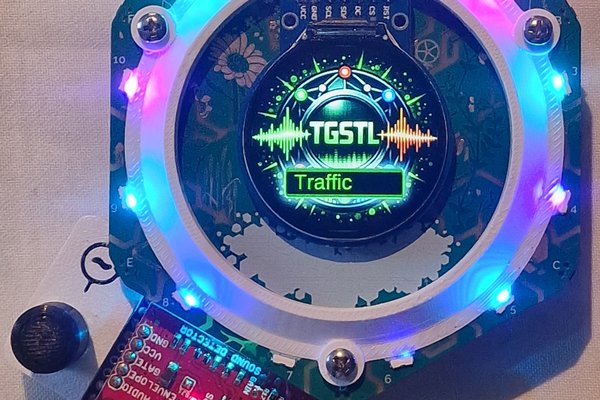 Sound to Light for EMF tildagon badge