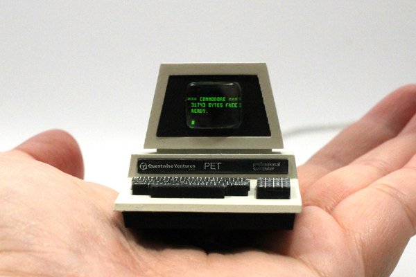 Mini PET Prompt: A Palm-Sized Retro Computer Tribute