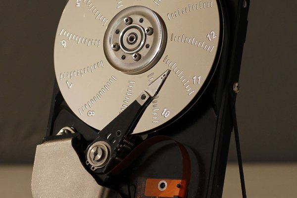 Hard Disk Drive analog and digital clock