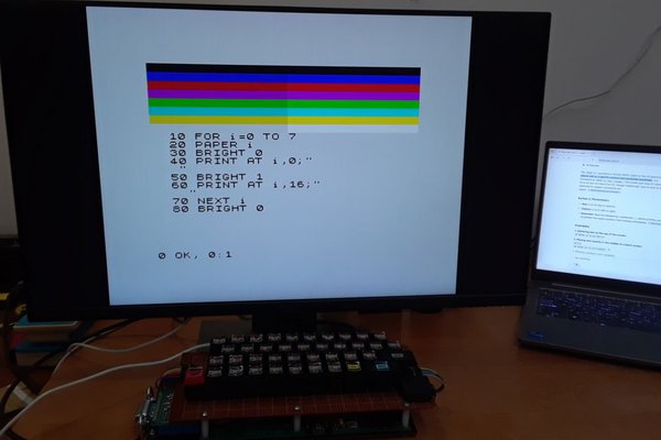 Z80 + RP2350B ZX-compatible homebrew retrocomputer