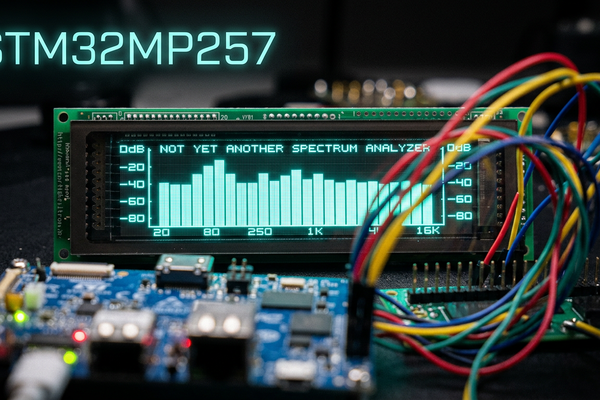 Audio Spectrum Analyzer: STM32MP257 + VFD 256x64