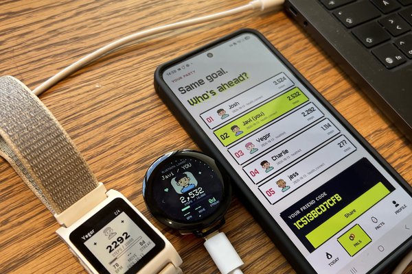 Fitness companion app for ESP32 and smartwatches