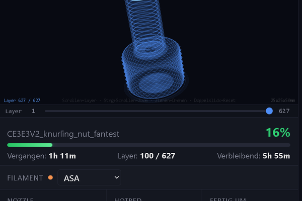 3D Printer Dashboard