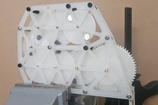 Gravity-Powered Digital Clock