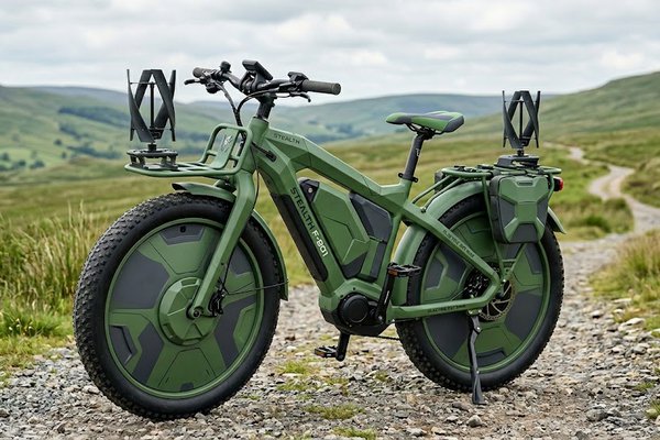 Xeno-Windium Wind Powered Ebike Concept Ver 1.0
