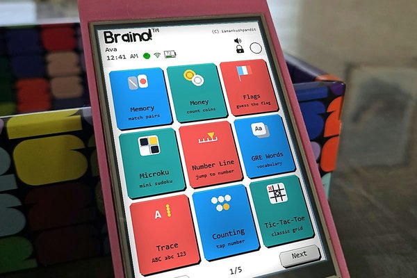 Braino! — a 40-game learning console on a CYD