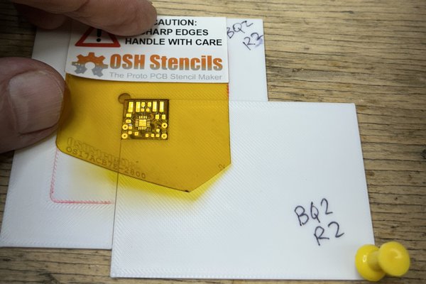 3D-printed jigs for paste, place ICs on small PCBs
