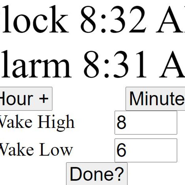 ADHD Impulsive Alarm Clock Plus Hackaday.io