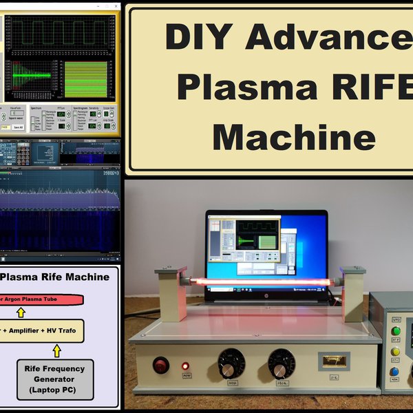 Advanced Plasma Rife Machine with internal Carrier Oscillato