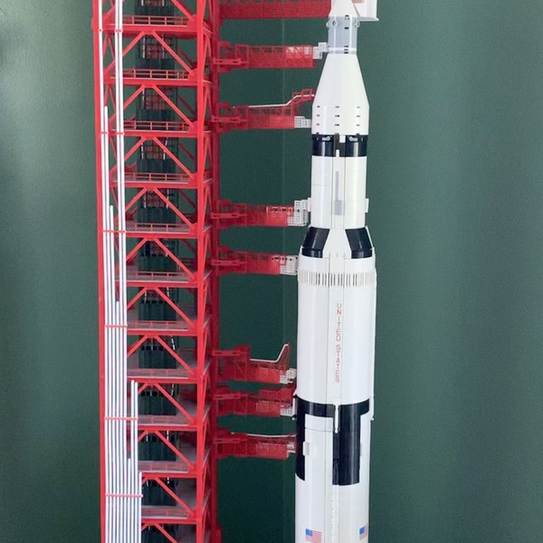 An animated Saturn V launch pad and gantry | Hackaday.io
