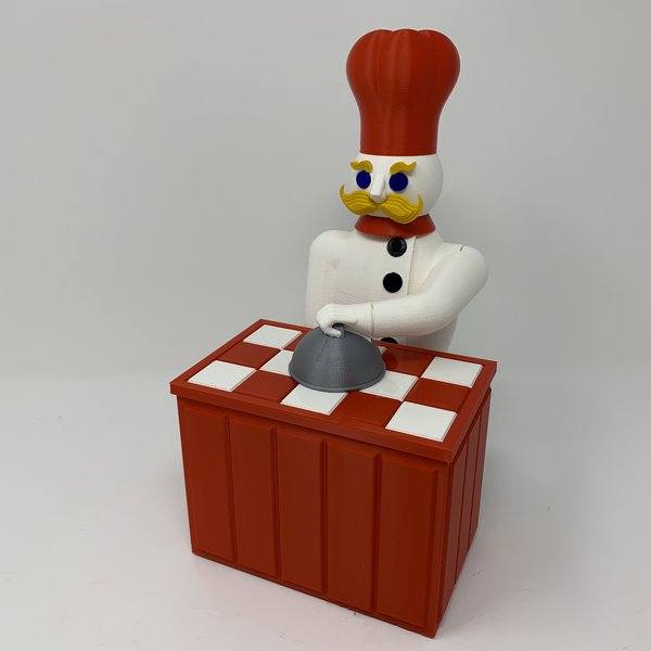 The "Magic Chef", A 3D Printed Automata | Hackaday.io