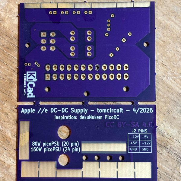 A modern PSU for my Apple IIe | Hackaday.io