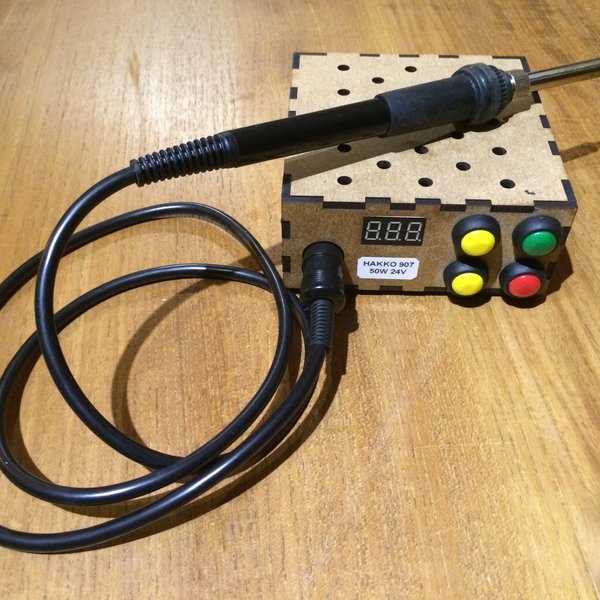 Mobile temperature controlled soldering iron Circuit Diagram