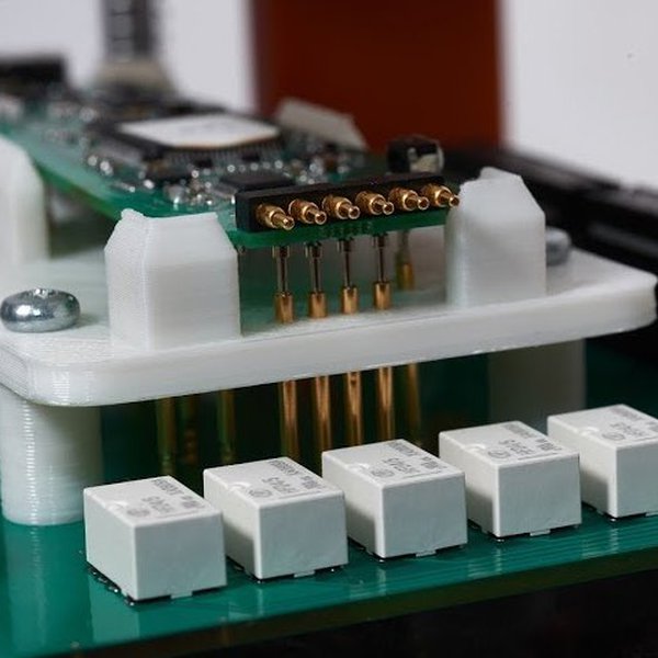Functional orange test fixture based on Fork | Hackaday.io