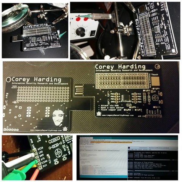 Open Source PCB "Business Card" Hackaday.io