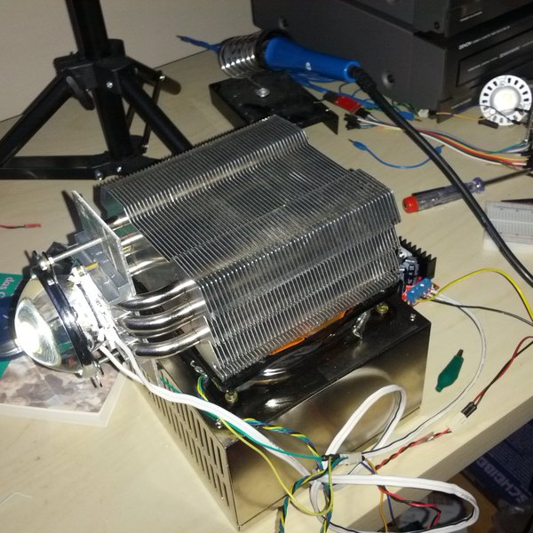 Portable 100W led flashlight | Hackaday.io