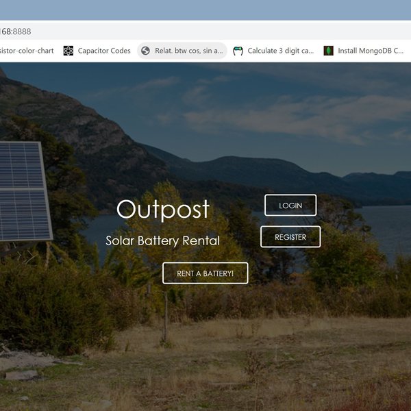 Outpost - Solar Battery Rental | Hackaday.io