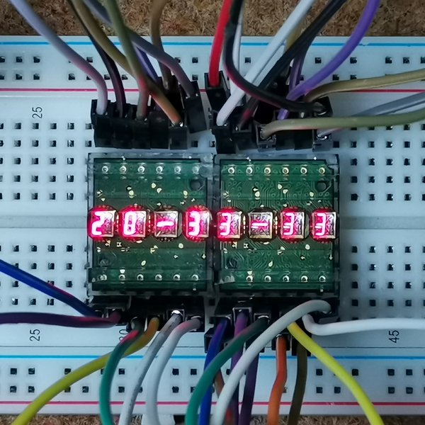 HPDL1414 Micro Clock with Arduino | Hackaday.io