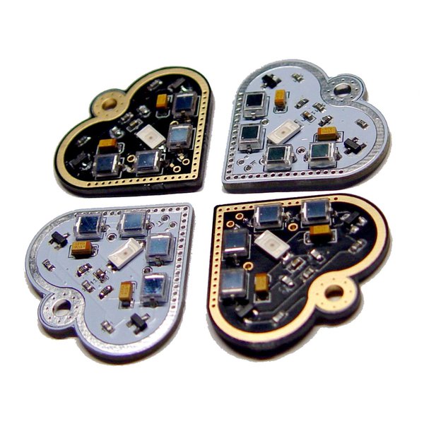 Solar-powered flashing LED heart pendant | Hackaday.io