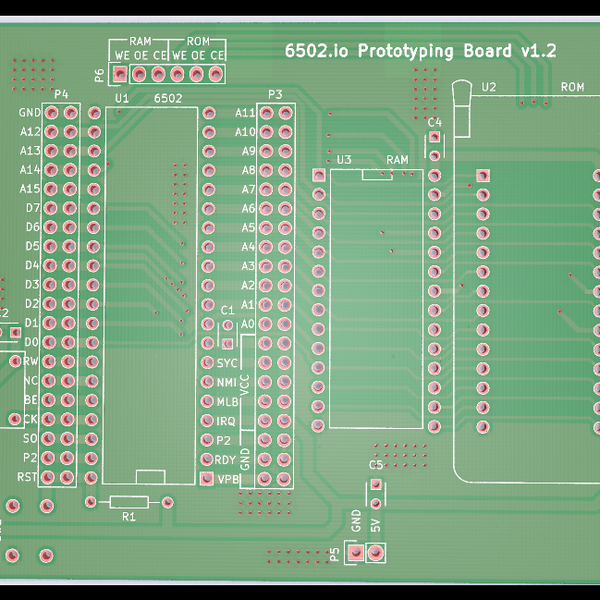 6502 Prototyping Board | Hackaday.io