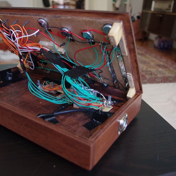 Wooden sensor box w/ 2 rotary disks Hackaday.io