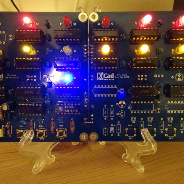 DTL binary clock | Hackaday.io