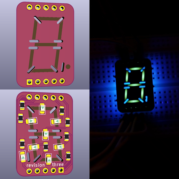 UV Fluorescent PCB - 7 Segment Display | Hackaday.io