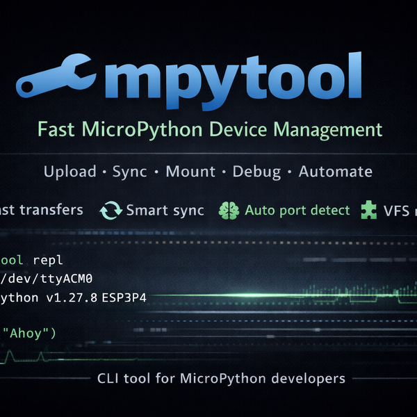 MpyTool - Fast File Manager for MicroPython Device | Hackaday.io