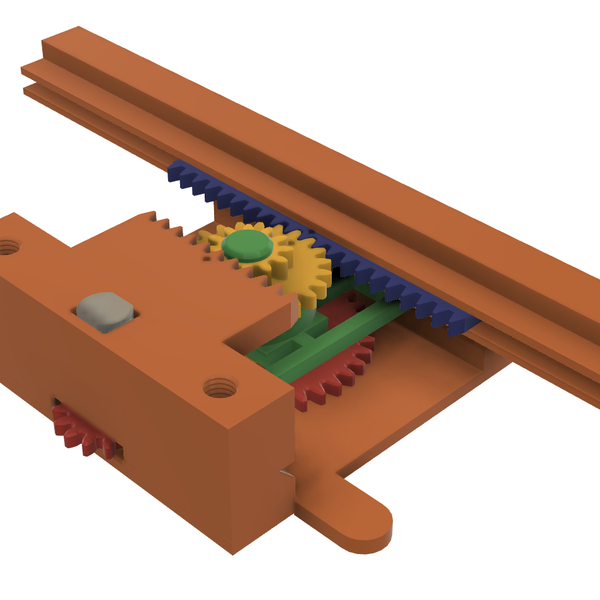 3D Printed Rack and Pinion, 3 to 1 Stroke. Hackaday.io