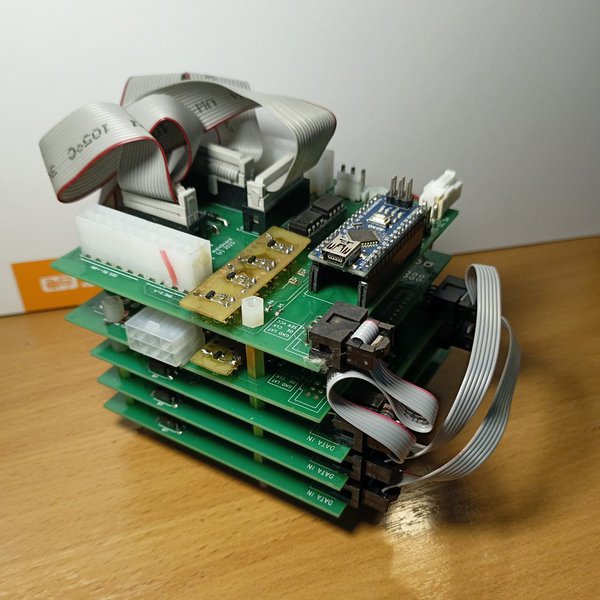 Flip-dot clock control board | Hackaday.io