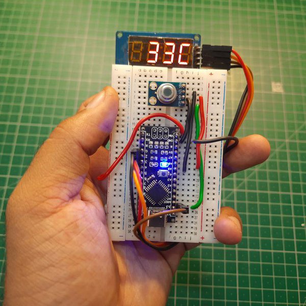 Non-Contact temperature sensor with display | Hackaday.io