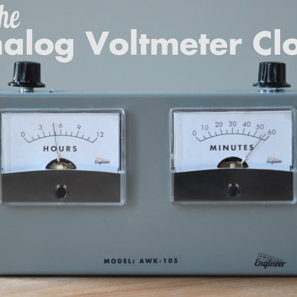 Analog Voltmeter Clock Hackaday.io