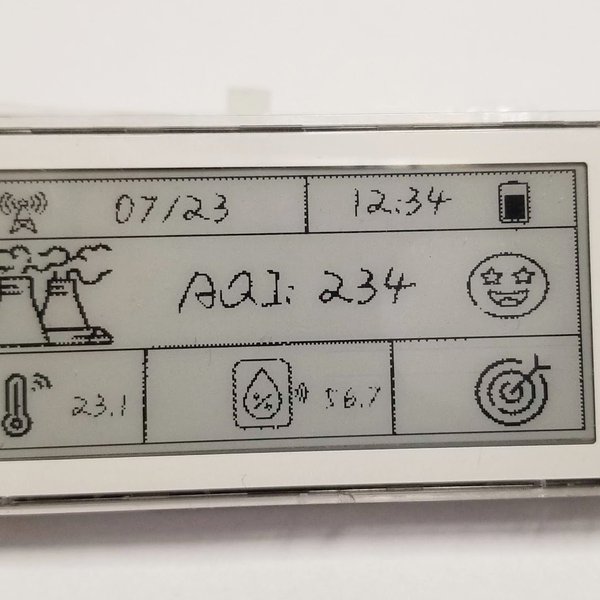 SL101US LoRaWAN Temperature and Humidity Sensor with E-paper (2.9-inch  Screen)