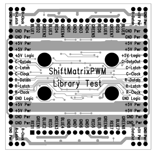 ShiftMatrixPWM Test Board | Hackaday.io