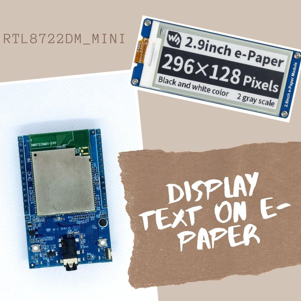 Display text on E-paper | Hackaday.io