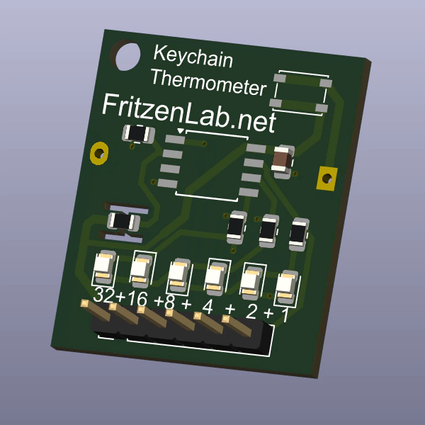 Thermometer Design Pin Keychain thermometer | Hackaday.io