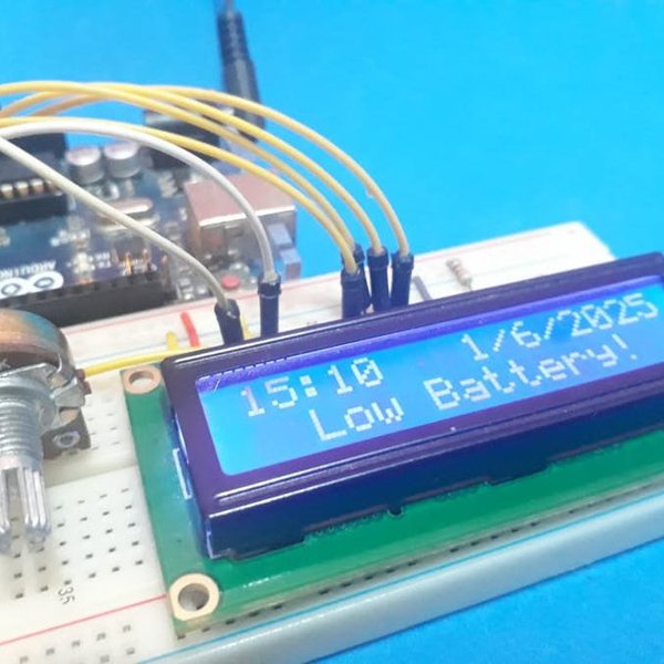 simple alarm clock with battery backup and projection