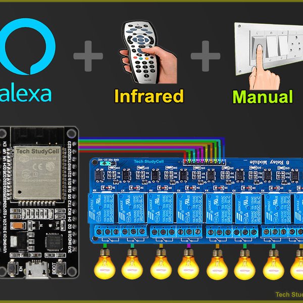 Alexa Home Automation using ESP32 & IR Remote | Hackaday.io