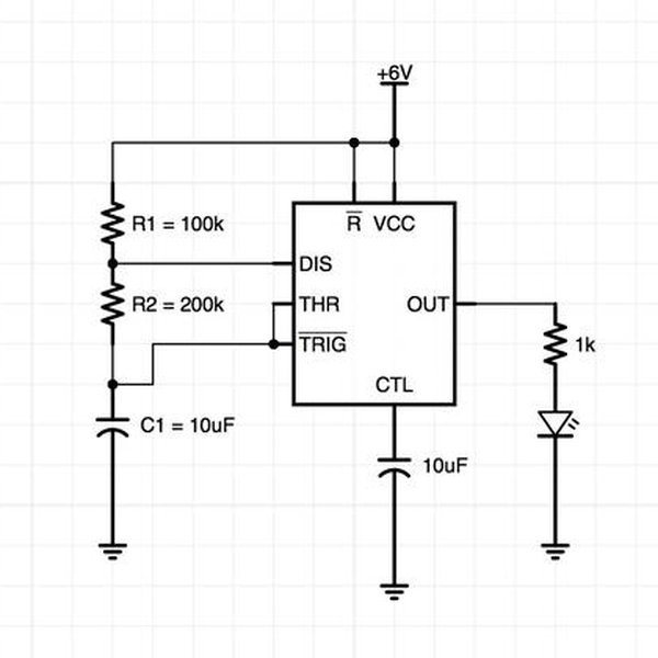 Build LED blinking circuit with 555 oscillator | Hackaday.io