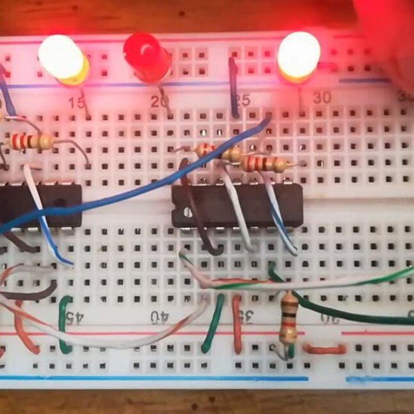 Contador de 0 a 15 con Flip Flop | Hackaday.io