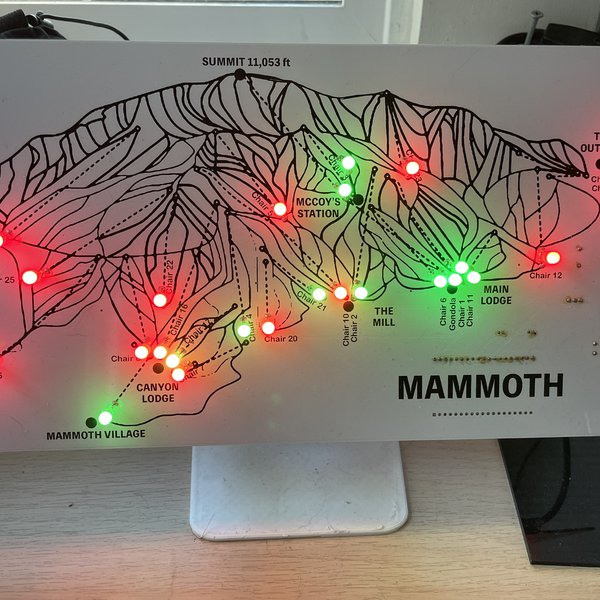 Trail Map Live Lift Status Ski Map - Mammoth CA | Hackaday.io