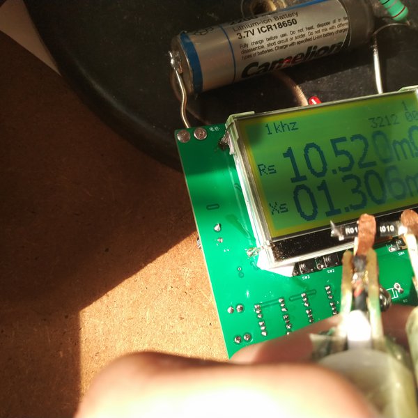 Battery internal resistance tester Hackaday.io