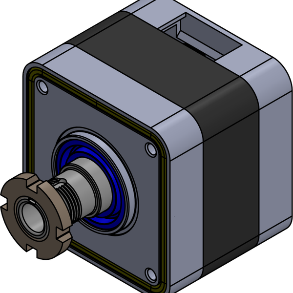 Sealed, hollow-shaft NEMA 17 stepper motor | Hackaday.io